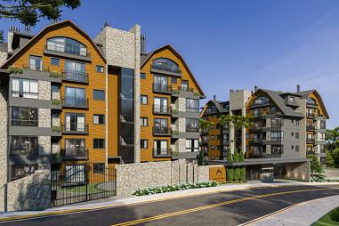 Lançamento Home Club em Gramado, 2 Suítes, vaga privativa, complexo único no centro.