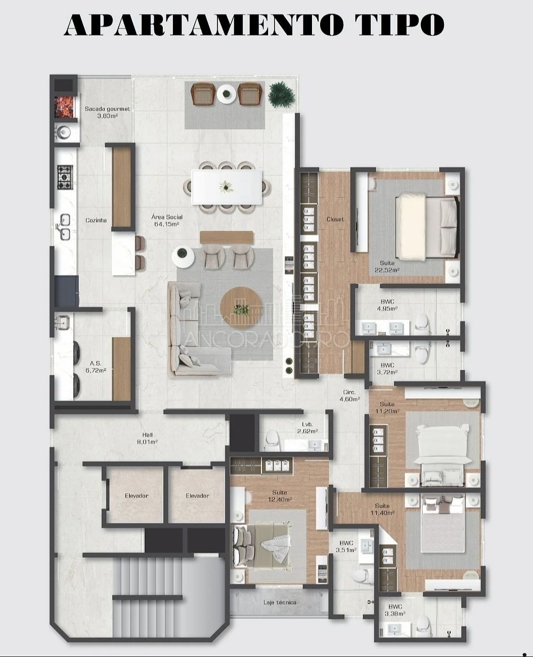 Apartamento, 4 quartos, 172 m² - Foto 10