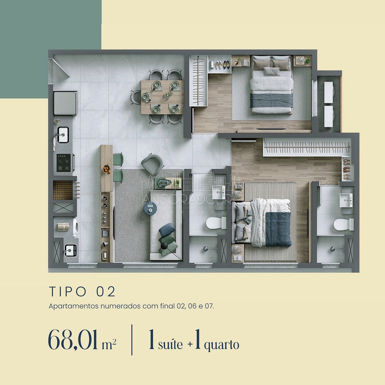 Apartamento, 2 quartos, 68 m² - Foto 18