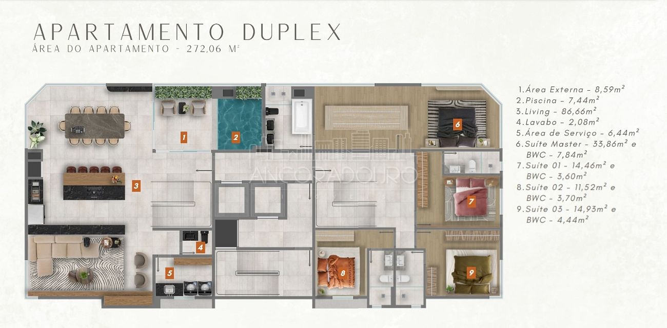 Apartamento, 3 quartos, 134 m² - Foto 15