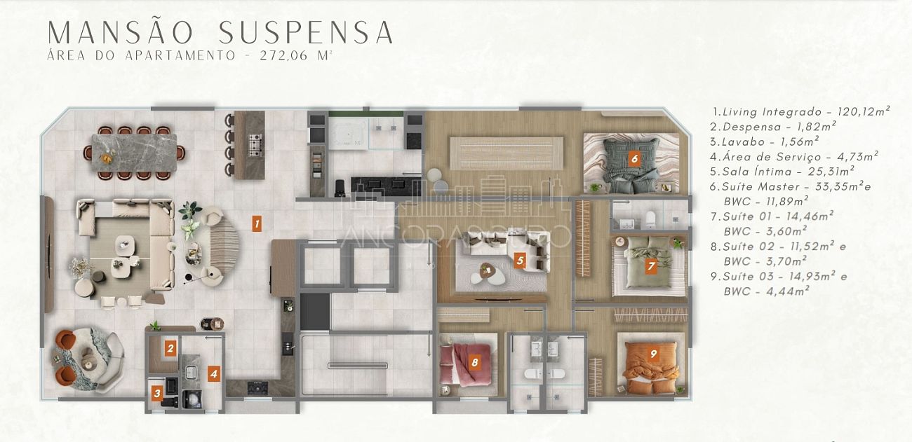 Apartamento, 3 quartos, 134 m² - Foto 16