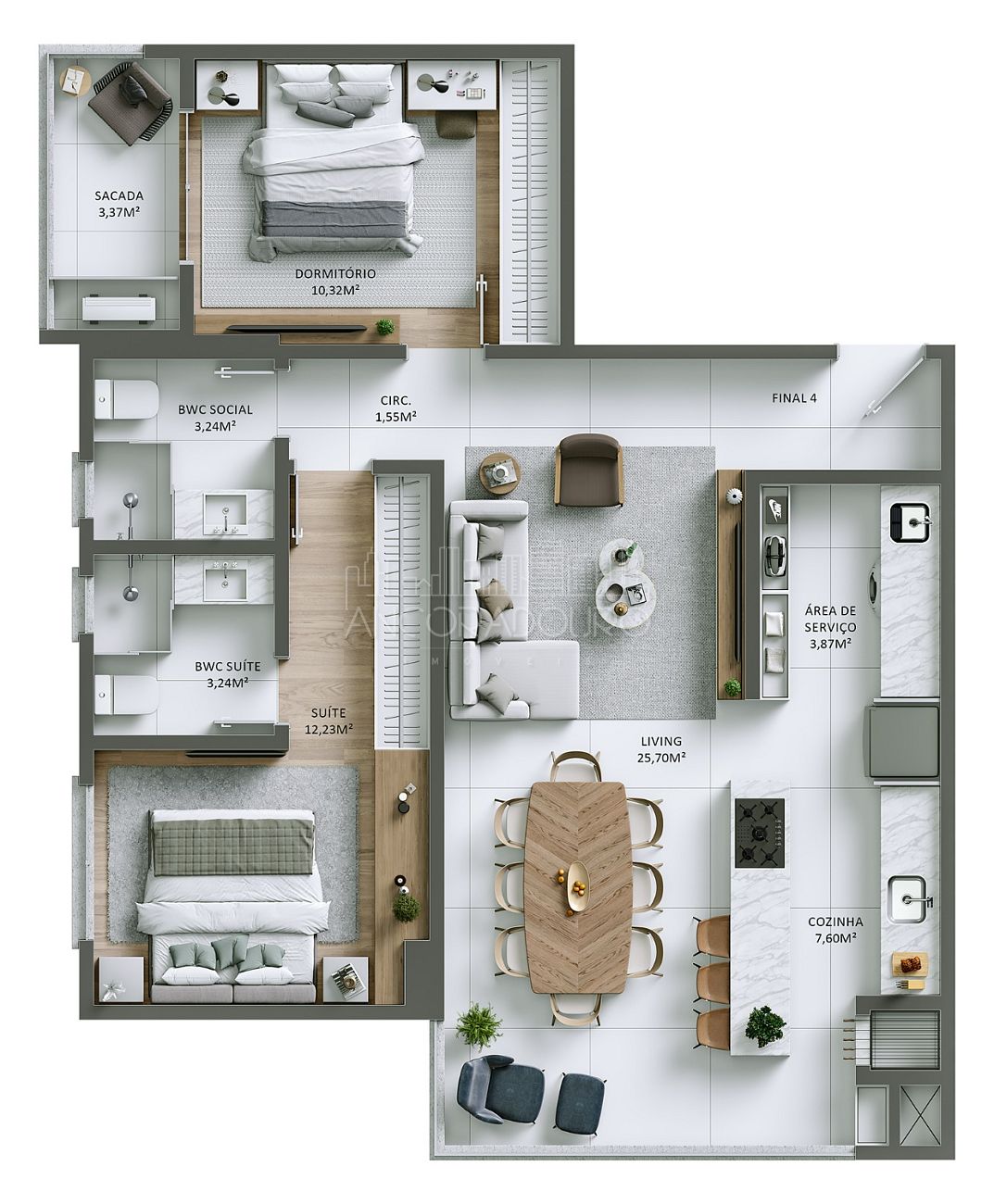 Apartamento, 2 quartos, 82 m² - Foto 16