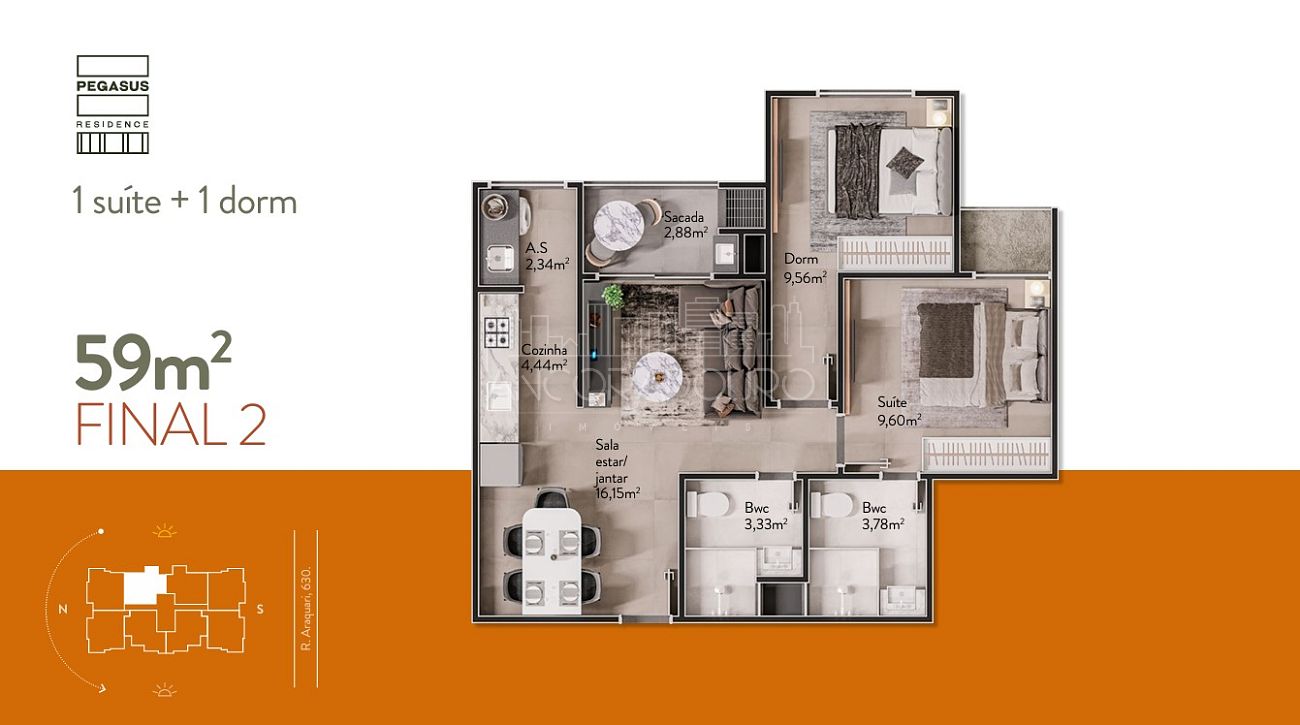 Apartamento, 2 quartos, 59 m² - Foto 28