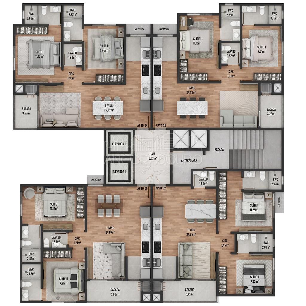 Apartamento à venda com 2 quartos, 67m² - Foto 12