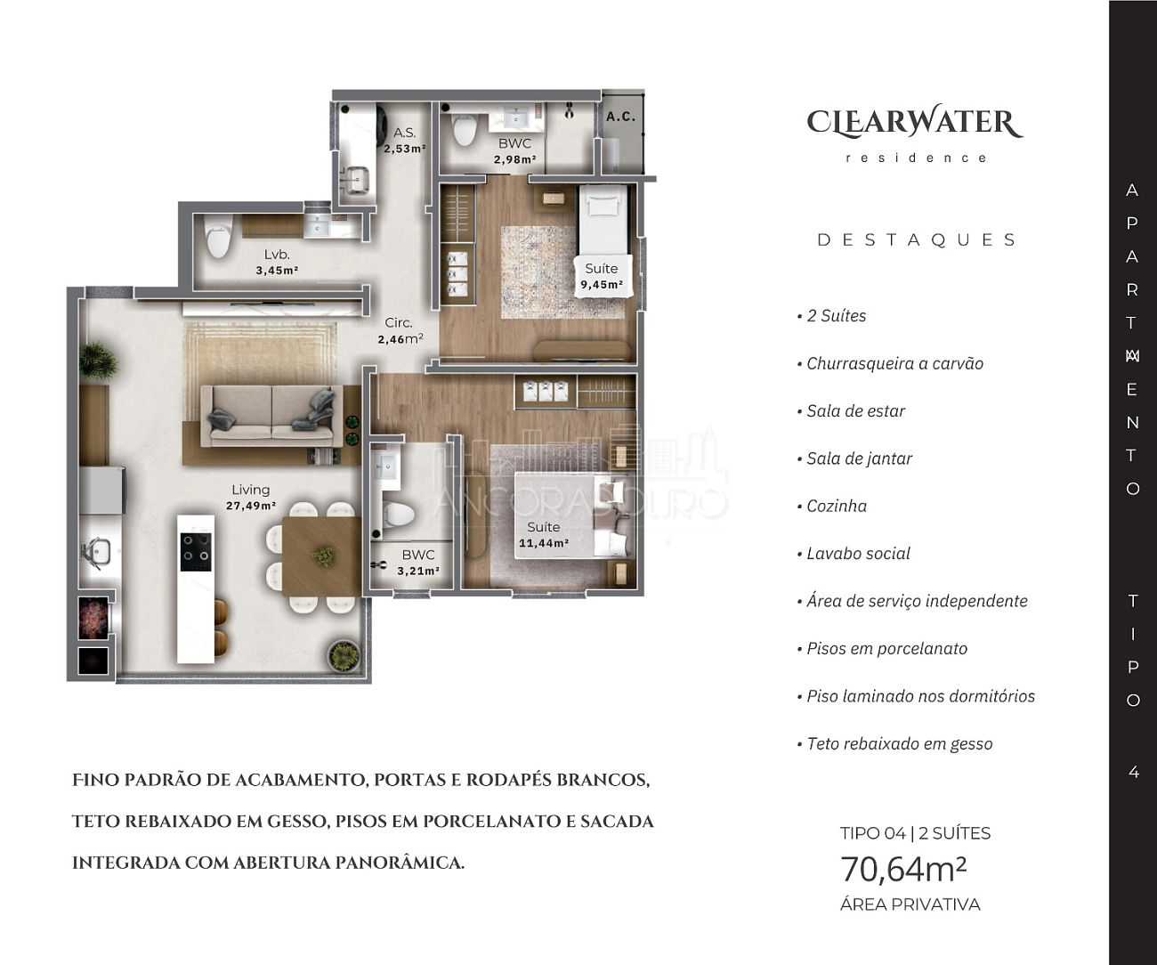 Apartamento à venda com 2 quartos, 70m² - Foto 11