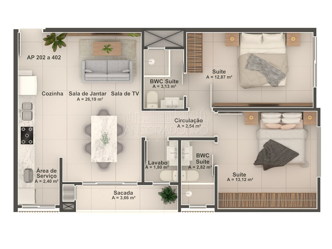 Apartamento, 2 quartos, 75 m² - Foto 16