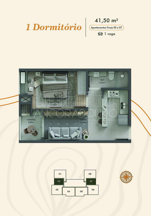 Apartamento, 1 quarto, 41 m² - Foto 16