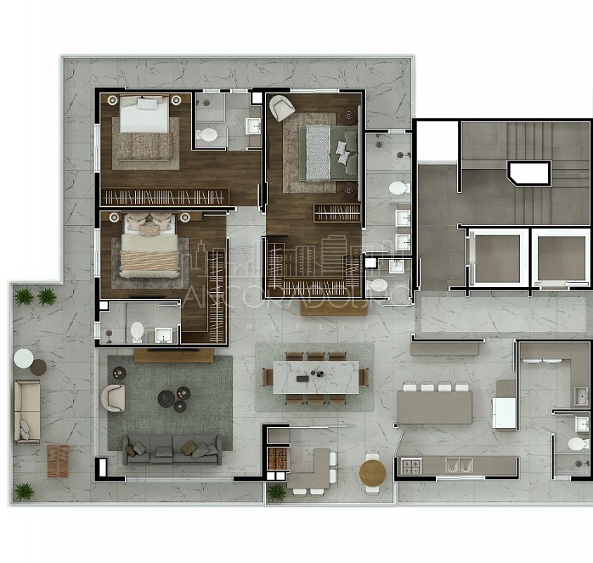 Apartamento, 4 quartos, 137 m² - Foto 7