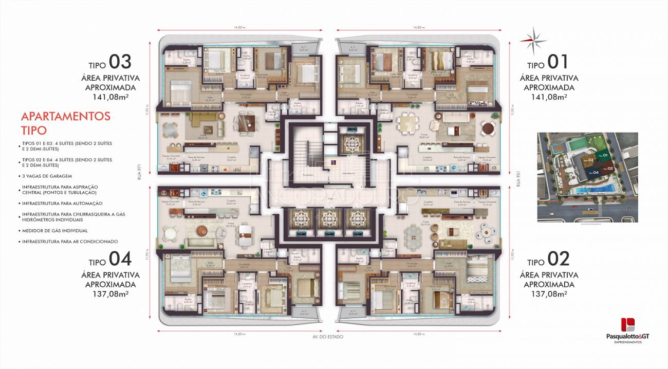 Apartamento, 4 quartos, 141 m² - Foto 5