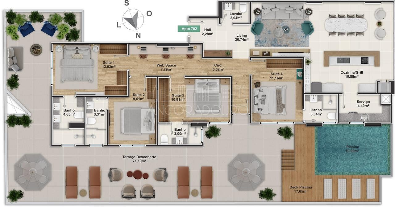 Apartamento, 3 quartos, 118 m² - Foto 13