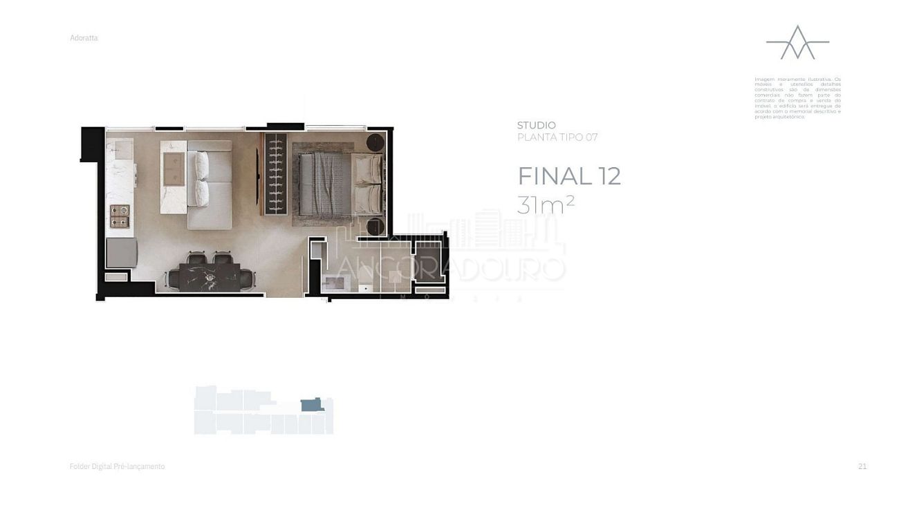 Apartamento, 1 quarto, 31 m² - Foto 47