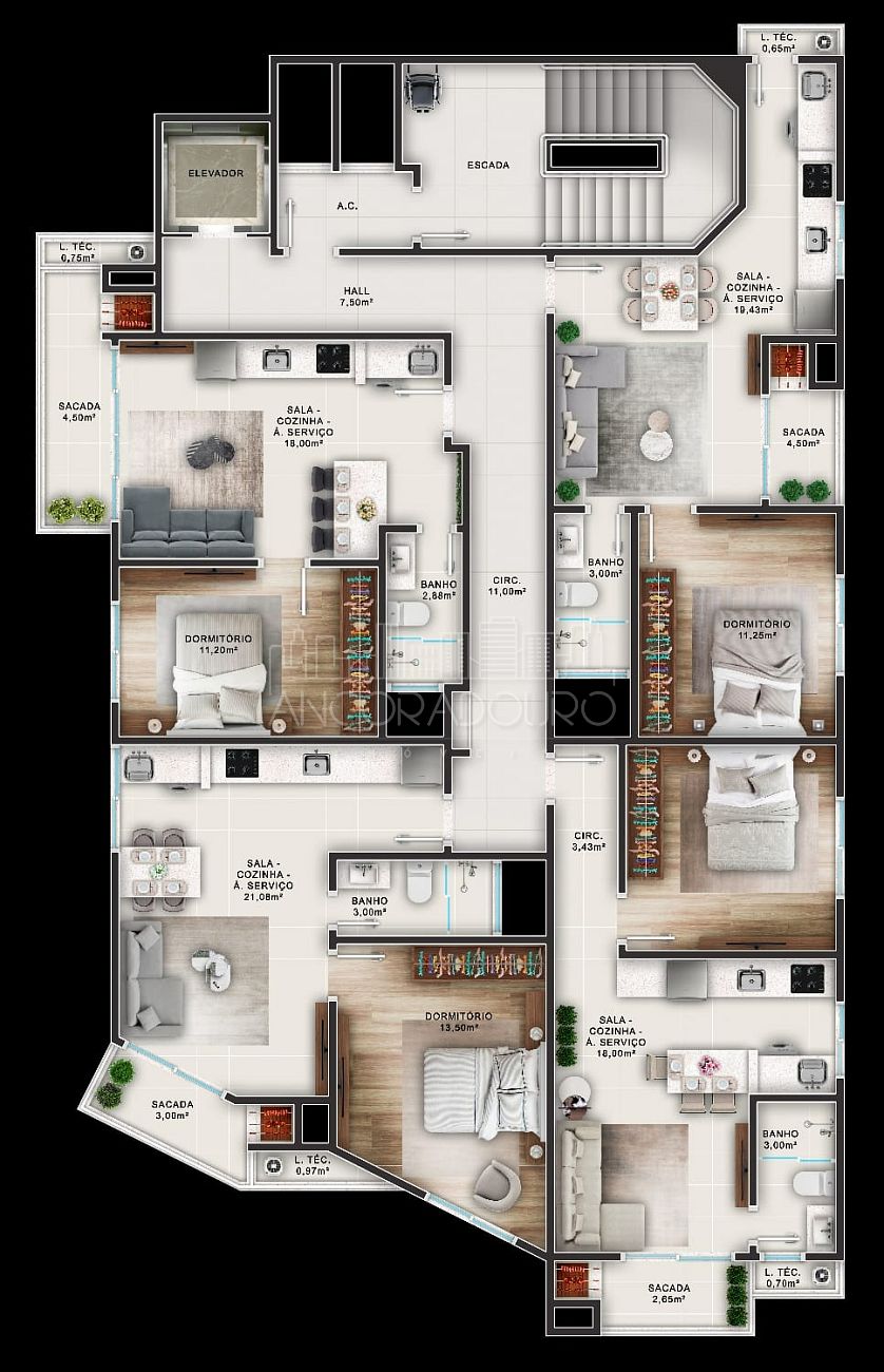 Apartamento, 1 quarto, 43 m² - Foto 13