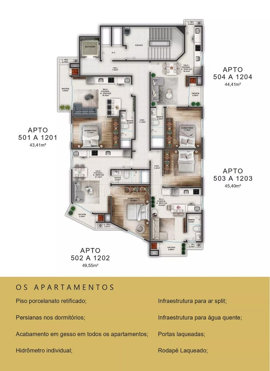 Apartamento, 1 quarto, 43 m² - Foto 14