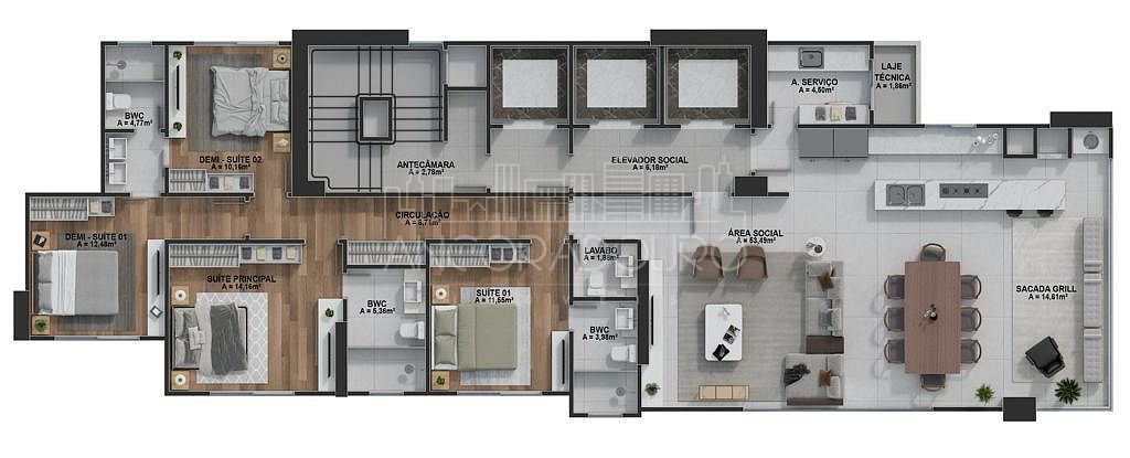 Apartamento, 4 quartos, 165 m² - Foto 15