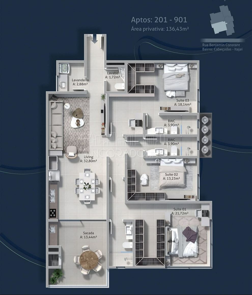 Apartamento, 2 quartos, 93 m² - Foto 43