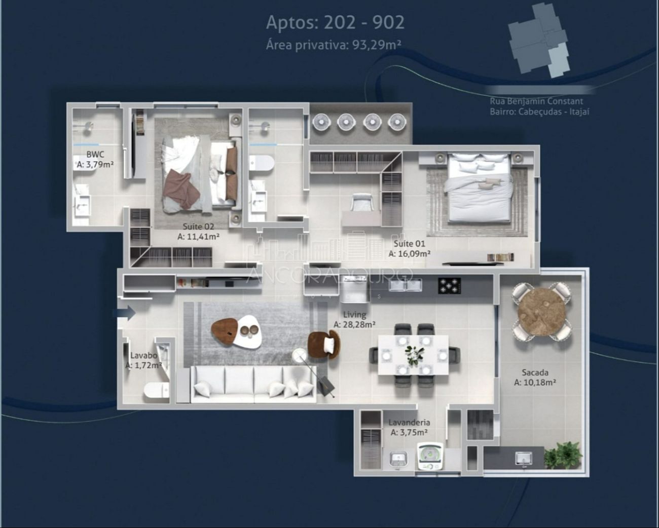 Apartamento, 2 quartos, 93 m² - Foto 44