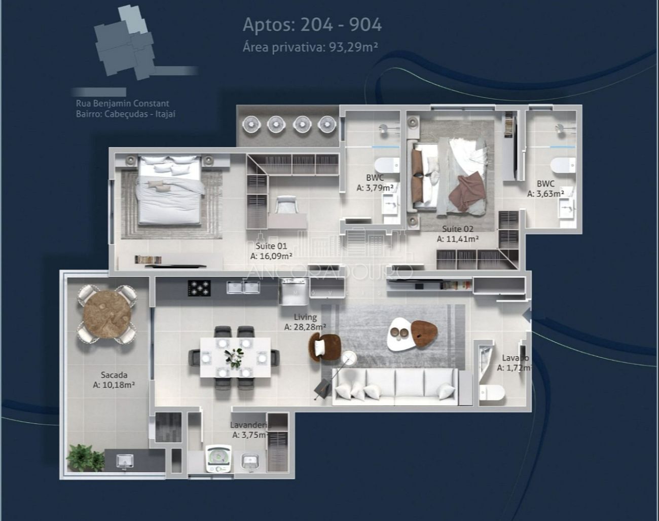 Apartamento, 2 quartos, 93 m² - Foto 41