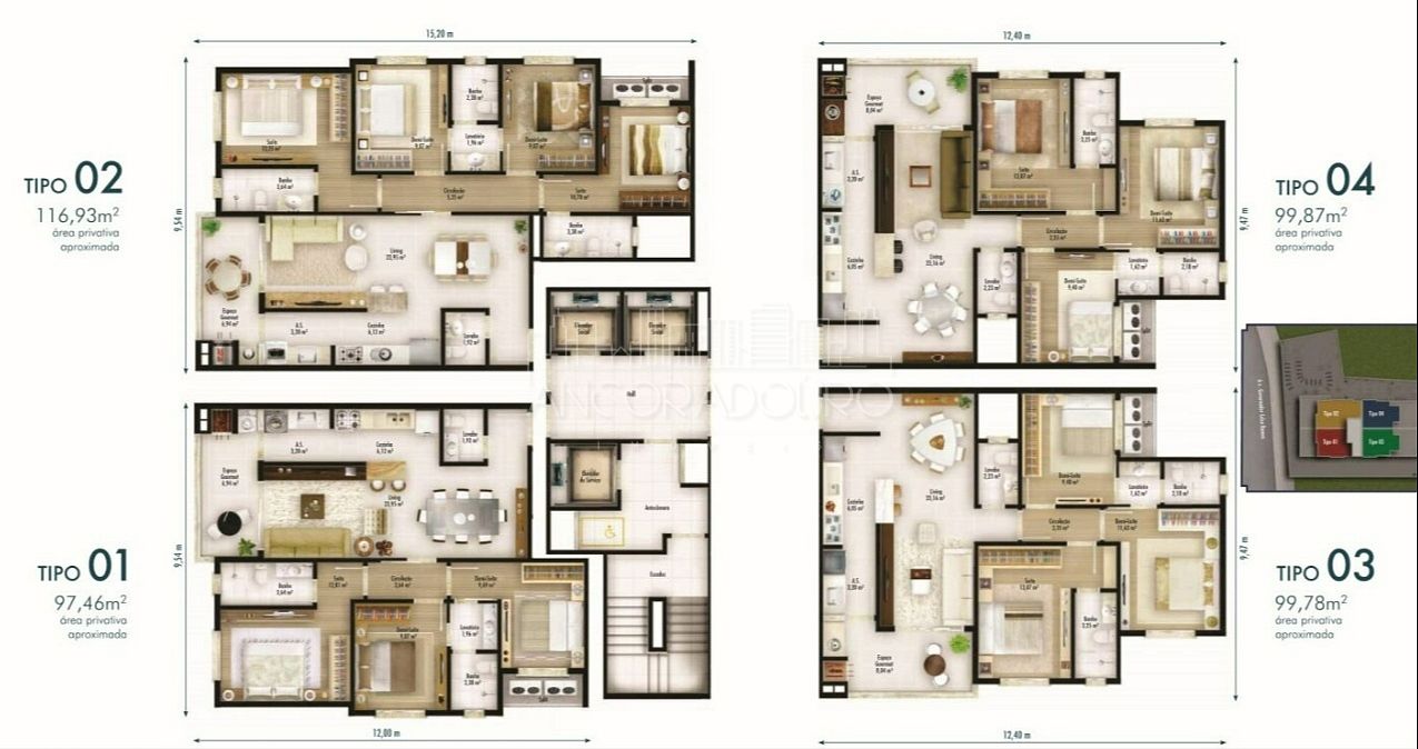 Apartamento, 3 quartos, 99 m² - Foto 24