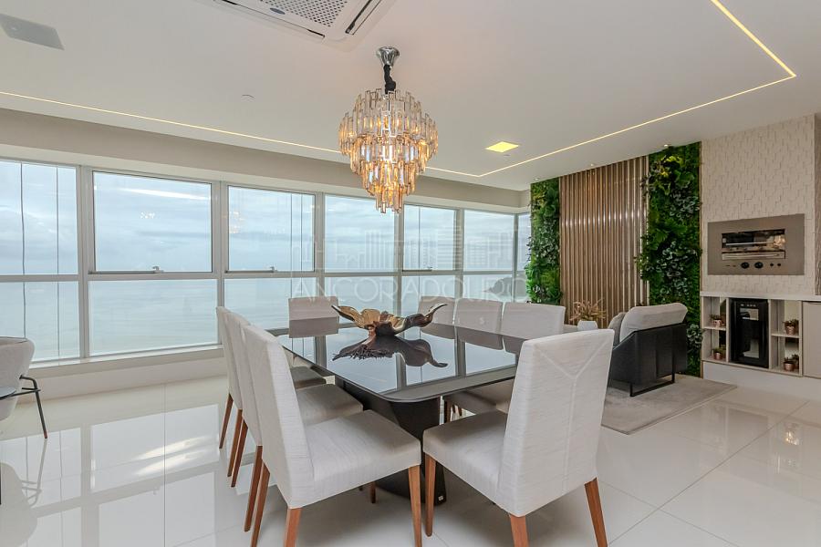 5 suítes, 6 vagas garagem, mobiliado, Vista privilegiada de frente para o mar em Balneário Camboriú. — foto 24