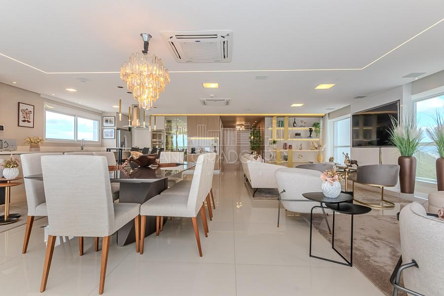 5 suítes, 6 vagas garagem, mobiliado, Vista privilegiada de frente para o mar em Balneário Camboriú. — foto 12