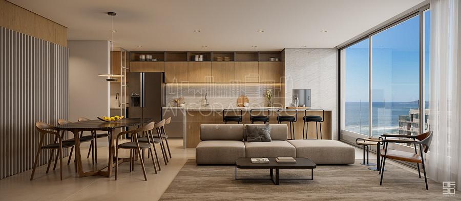 3 Suítes (1 suíte máster), terraço com piscina privativa, 3 vagas de garagem, Praia Brava em Itajaí. — foto 13