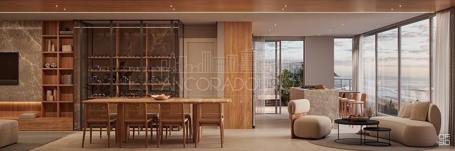 3 Suítes (1 suíte máster), terraço com piscina privativa, 3 vagas de garagem, Praia Brava em Itajaí. — foto 15