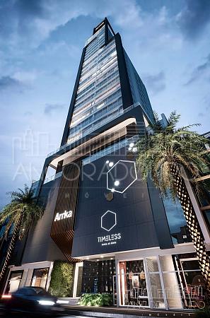 Apartamento Unificado: 4 suítes, 3 vagas garagem, 188m² área útil, Centro de Balneário Camboriú. — foto 3