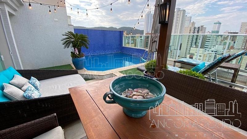 Cobertura Duplex: 4 suítes (1 máster), Mobiliado, 3 vagas garagem, Piscina privativa, Centro de Balneário Camboriú. — foto 2