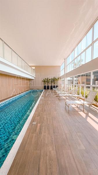 Terraço privativo, 3 Dormitórios (1 suíte), 1 Vaga garagem, 5000m² de área de lazer, Frente mar em Balneário Piçarras. — foto 13