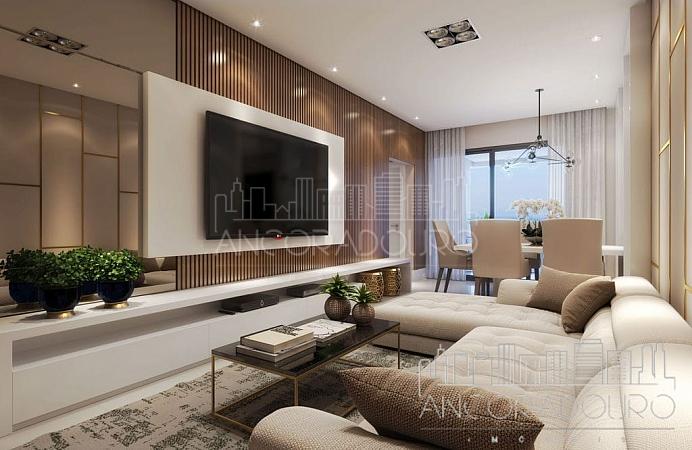 Apartamento 2 dormitórios (1 suíte), Vaga garagem, Sacada com churrasqueira a carvão, Morretes- Itapema, Parcelamento em 132x. — foto 4