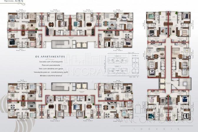 Apartamento 2 dormitórios (1 suíte), Vaga garagem, Sacada com churrasqueira a carvão, Morretes- Itapema, Parcelamento em 132x. — foto 13