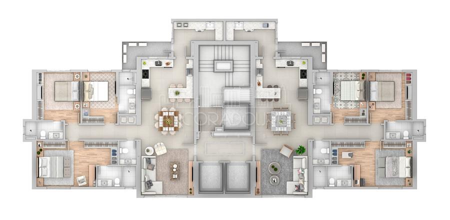 3 suítes, 2 vagas garagem, Mobiliado, Centro de Balneário Camboriú. — foto 41