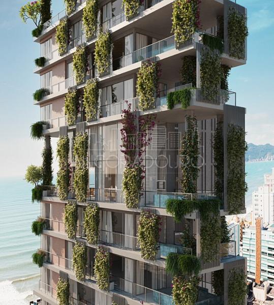 Vitreo271: 4 suítes, 1 apartamento por andar, amplo terraço com piscina privativa, 3 vagas garagem Meia Praia em Itapema. — foto 2