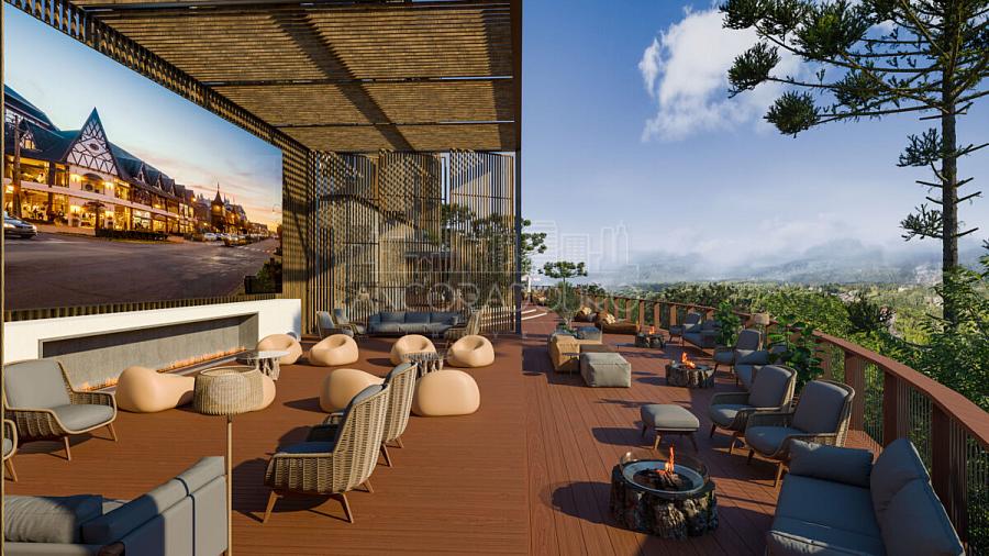 Lançamento Home Club em Gramado, 1 Suíte, vaga privativa, complexo único no centro. — foto 8