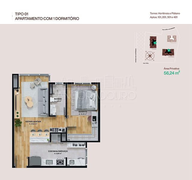 Lançamento Home Club em Gramado, 1 Suíte, vaga privativa, complexo único no centro. — foto 25