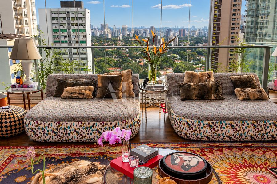 Mobiliado e Decorado - Exclusivo - 178m� com 2 su�tes e 2 vagas e vista eterna para o Jardim Europa 23