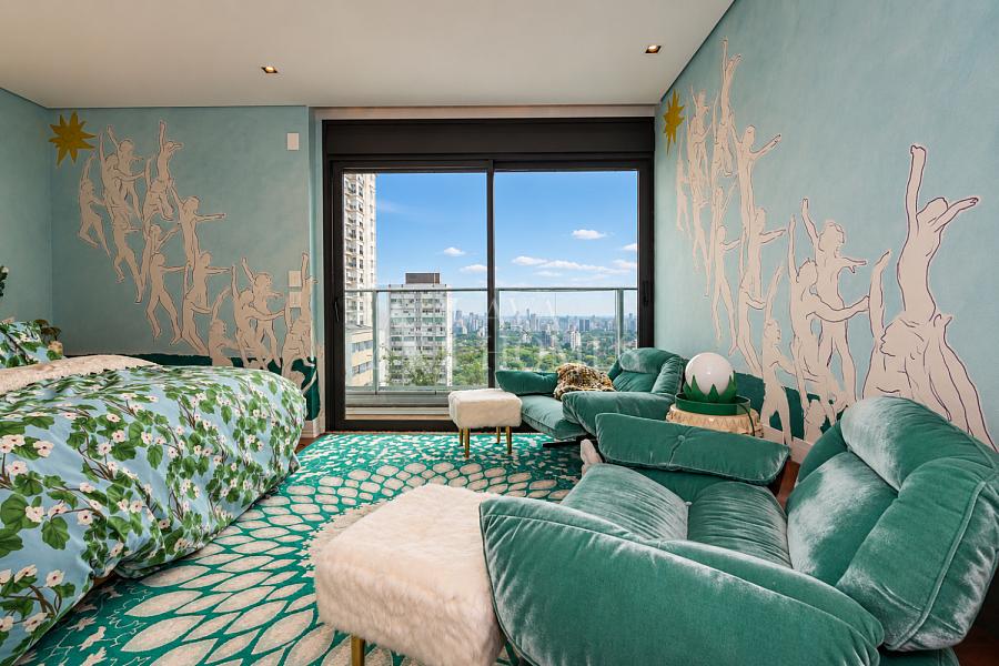 Mobiliado e Decorado - Exclusivo - 178m� com 2 su�tes e 2 vagas e vista eterna para o Jardim Europa 35
