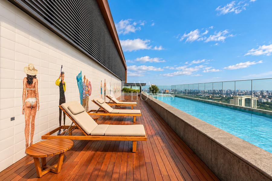Mobiliado e Decorado - Exclusivo - 178m� com 2 su�tes e 2 vagas e vista eterna para o Jardim Europa 46