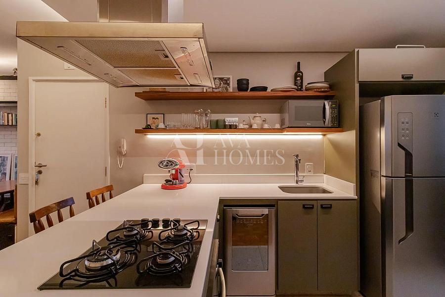 Mobiliado de 94 m� | 2 Dormit�rios | 1 Su�te | Itaim Bibi 10