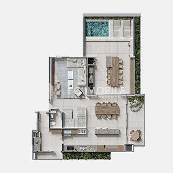 Cobertura Duplex com 3 suítes, à venda no Cabral - Curitiba/PR — foto 7