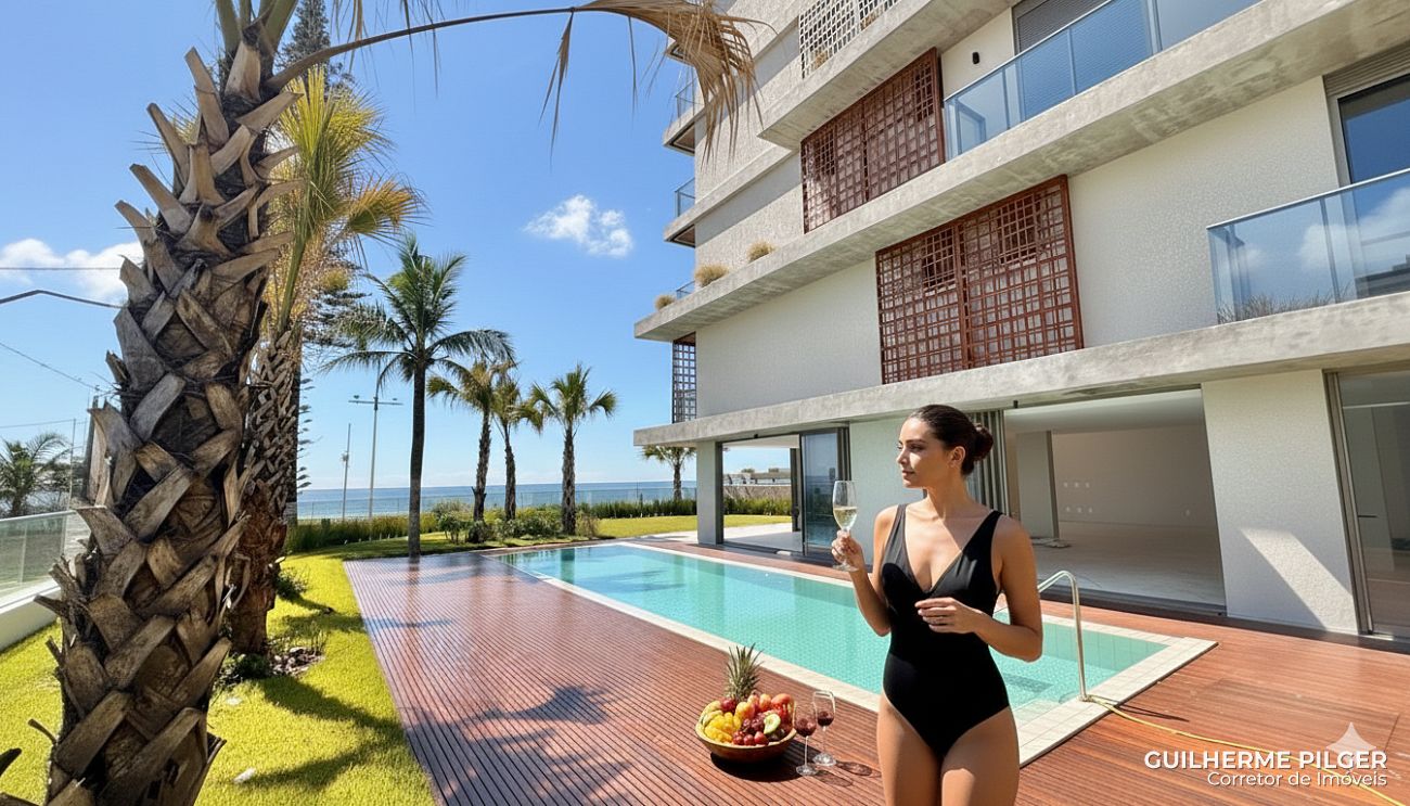 Apartamento Garden no Ed. Tirreno Residenziale na Praia Brava de Itajaí