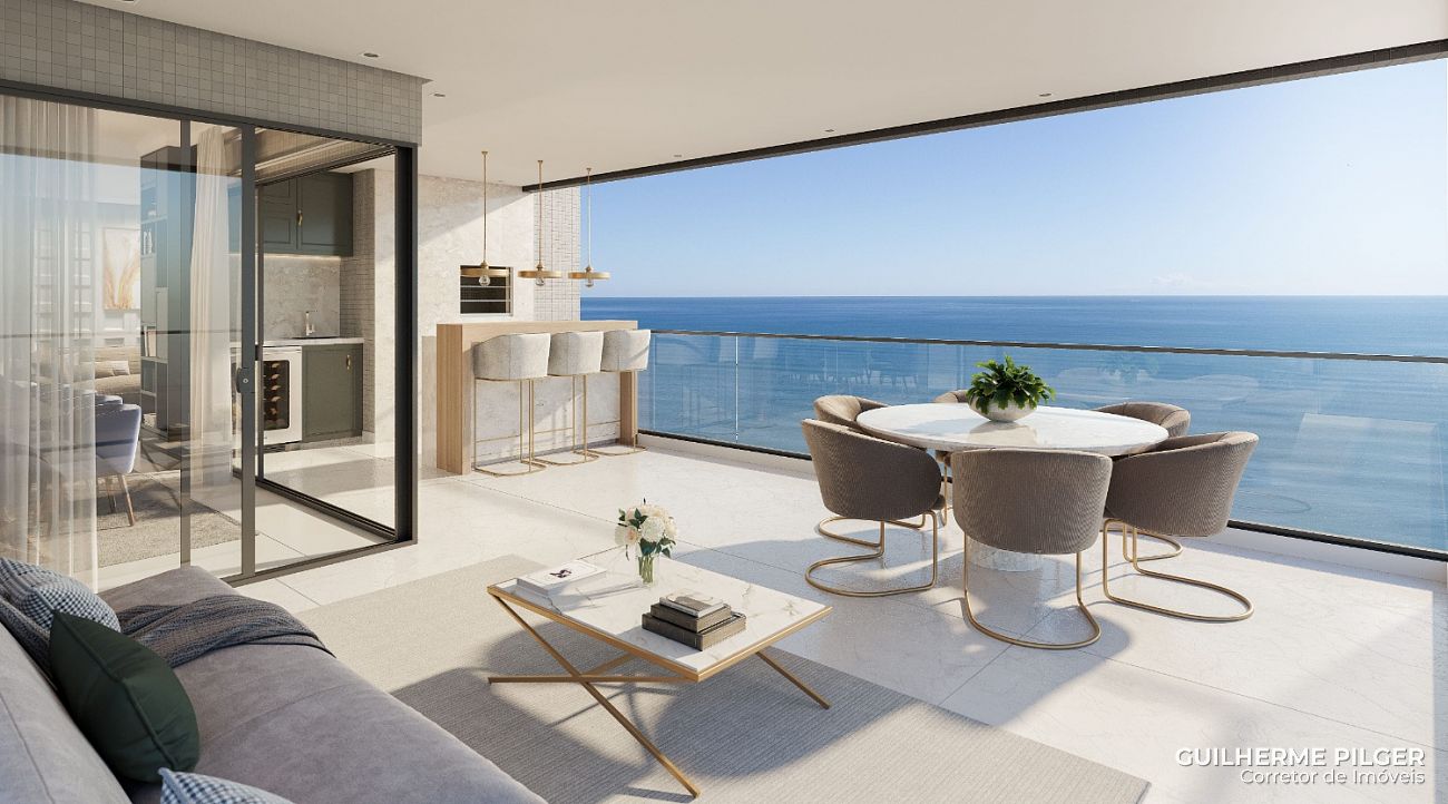 Apartamento no Ed. Horizon Palace em Meia Praia em Itapema