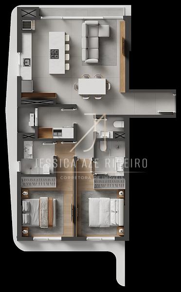 Frente Mar na Praia da Armação - Penha - 2 Suítes — foto 27