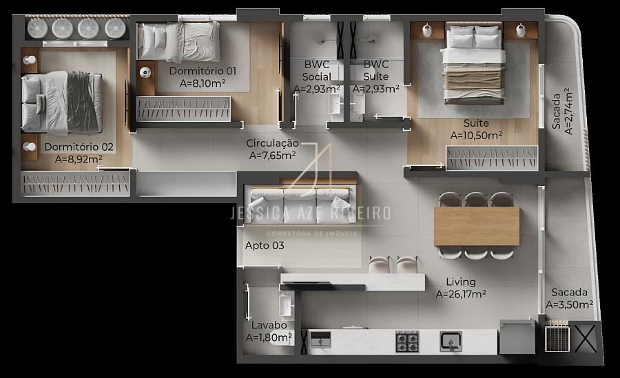 Rua Camboriú - 2 Suítes + 2 Dorms - Lazer Completo - Ao lado do SESC — foto 26