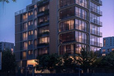 Lançamento na Praia Brava de Frente para o mar.