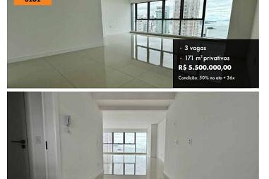 Apartamento com 4 quartos à venda, 171m², 4 banheiros, 3 garagens - Centro - Balneário Camboriú
