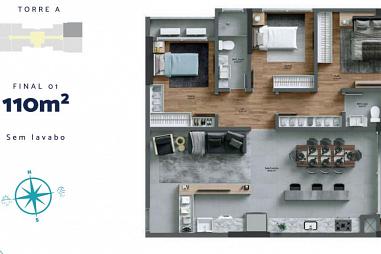 Apartamento na Praia Brava Itajai