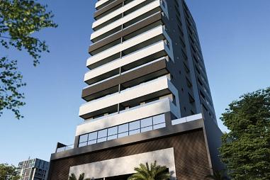 Edifício em construção no Centro de Itajaí