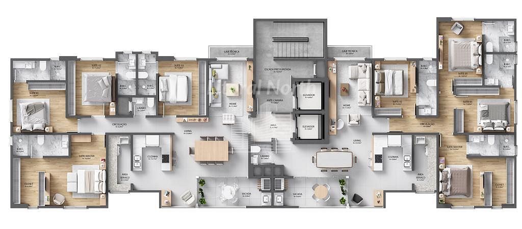 Apartamento à venda com 4 quartos, 4 suítes, 3 vagas e 157m² no Pioneiros, Balneário Camboriú (SC) — foto 14 de 15