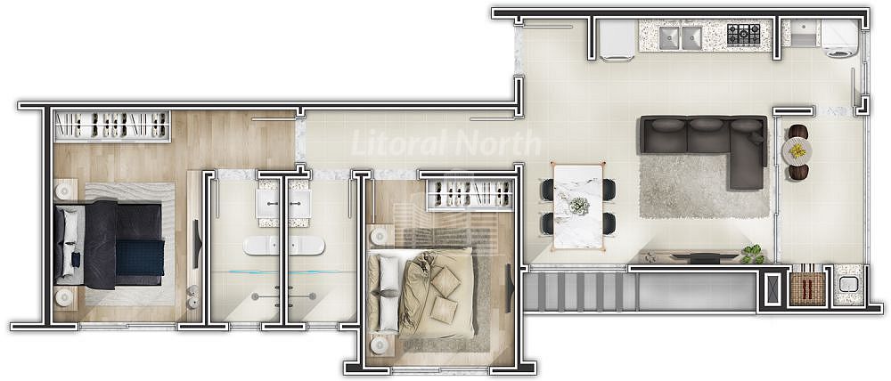Apartamento à venda com 2 quartos, 1 suíte, 1 vaga e 70m² no Centro, Itajaí (SC) — foto 13 de 23